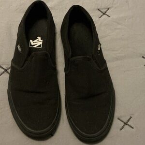 Vans Classic Black Canvas Slip-Ons